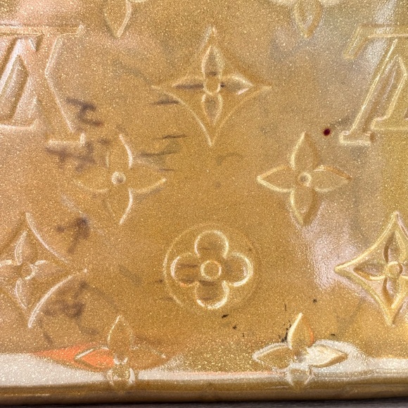 Louis Vuitton LV Gold Shimmer Vernis Long Zippt Wallet W/ Dustbag - Picture 8 of 16